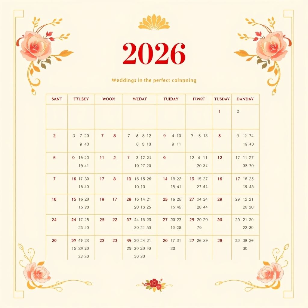 เตรียมพร้อม! ปฏิทินฤกษ์แต่งงาน 2569 ฟรี เพื่อการจัดการที่สมบูรณ์แบบ